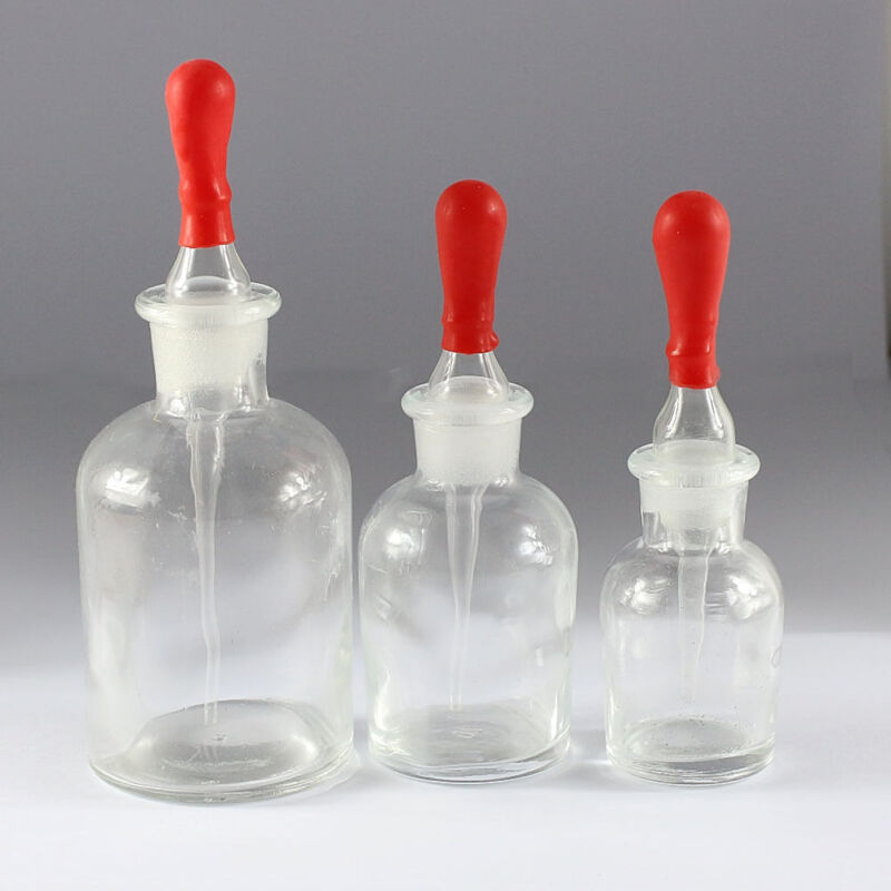 30ml125ml New Glasses Tranparent Bottle Drop Reagent laboratory with