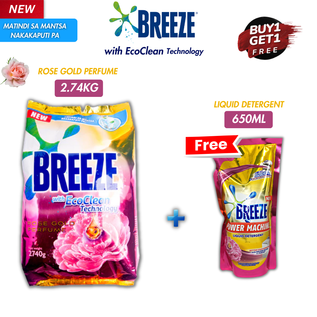 AP Buy1 Get1 Breeze With Ecoclean Technology Laundry Detergent Powder