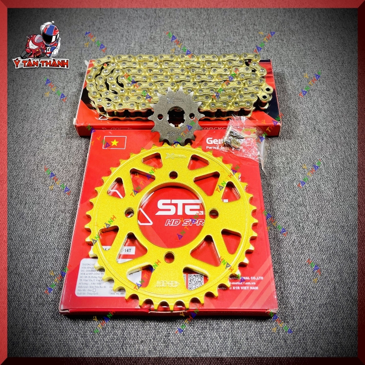 Nhông Sên Đĩa X1R exciter 135 Vàng MS920