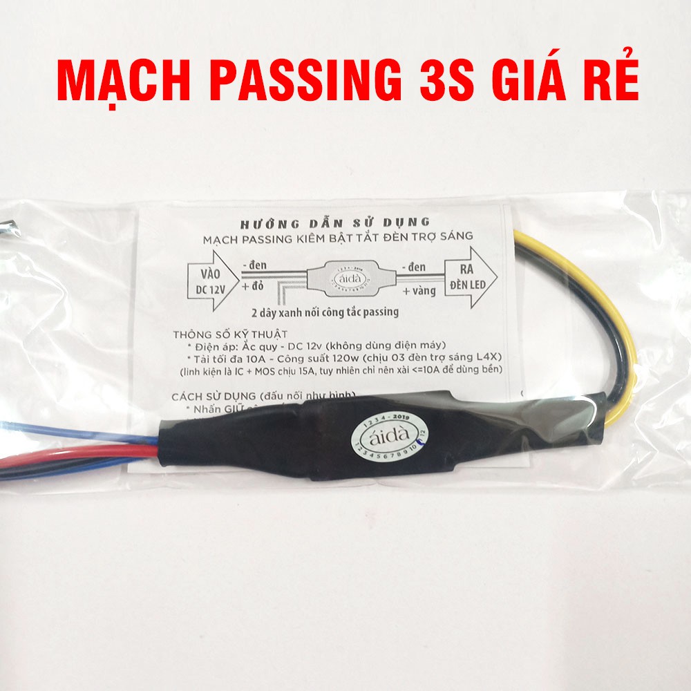 MẠCH PASSING DÂY 3S CHO ĐÈN TRỢ SÁNG