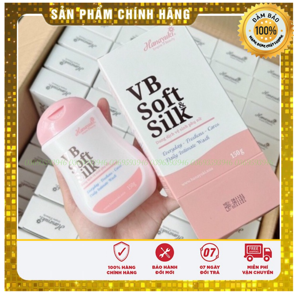[Chính hãng] dung dịch vệ sinh vb hanayuki vb soft silk màu hồng
