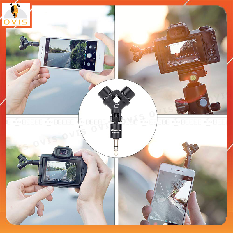 COMICA CVM-VS10 - Mic Thu Âm Stereo XY Cho GoPro, DSLR Camera