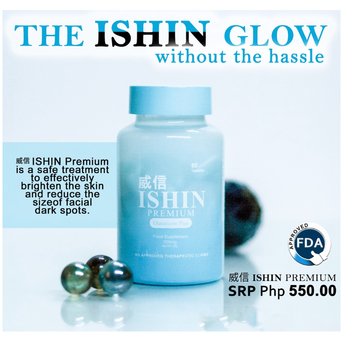 Ishin Premium Glutathione Plus Triple Gluta Blend 700mgperfect