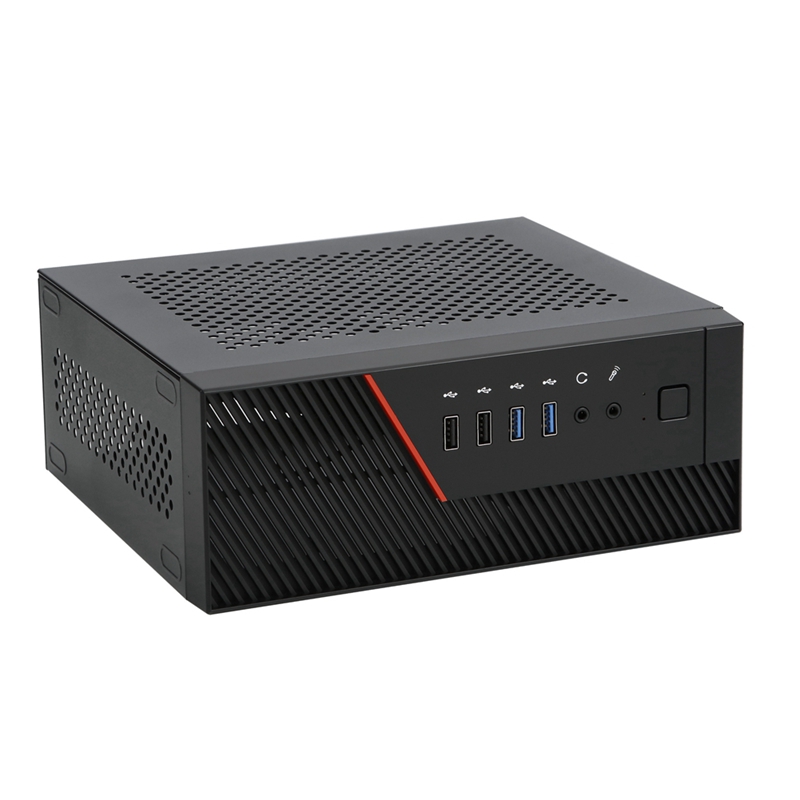 A09P 4.2L Mini Itx Case Desktop Mini Itx Case Htpc Chassis Game Computer Can Stand or Lie Down for Small 1U Power Supply