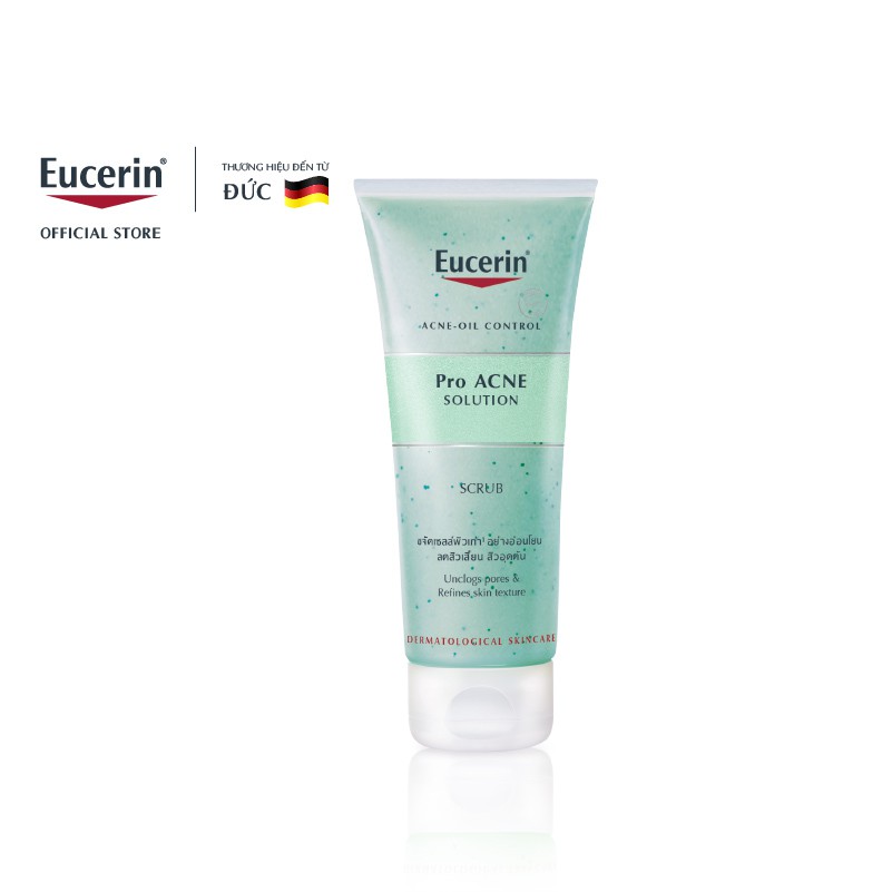 [HCM]Eucerin Tẩy Tế Bào Chết Ngăn NGừa Mụn Pro Acne Solution Scrub 100ML