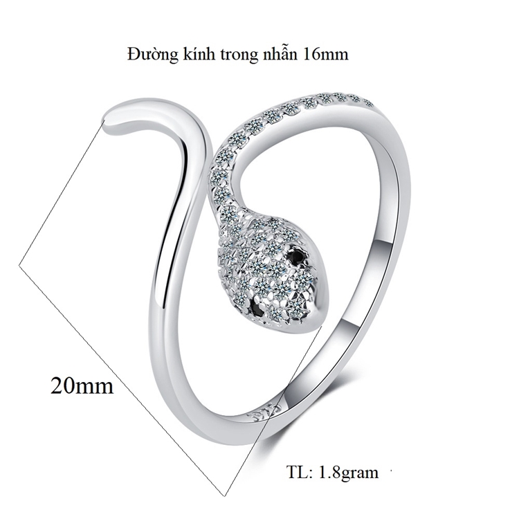 Nhẫn nữ thời trang phong cách Hàn N80 siêu xinh