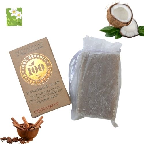 Xà phòng dừa quế giảm mụn dưỡng da Coco Secret 100g