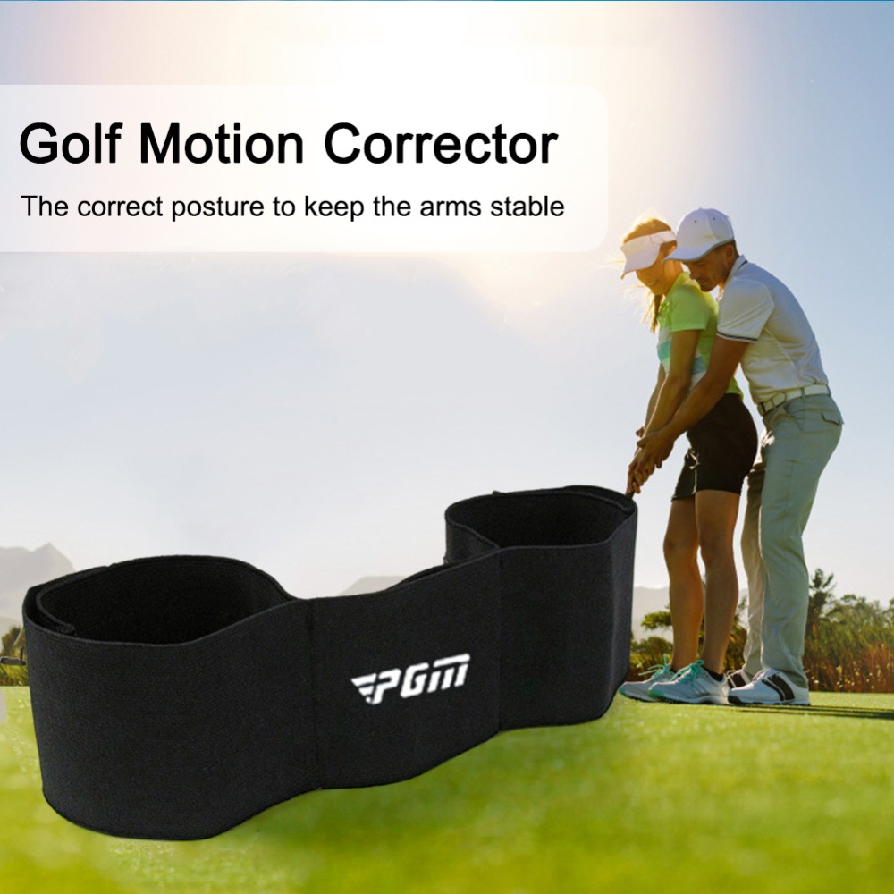 PGM Golf Arm Band Nylon Golf Gesture Training Band Elastic Golf Alignment Training Belt Corrective Action Outdoor Accessories JZQ005