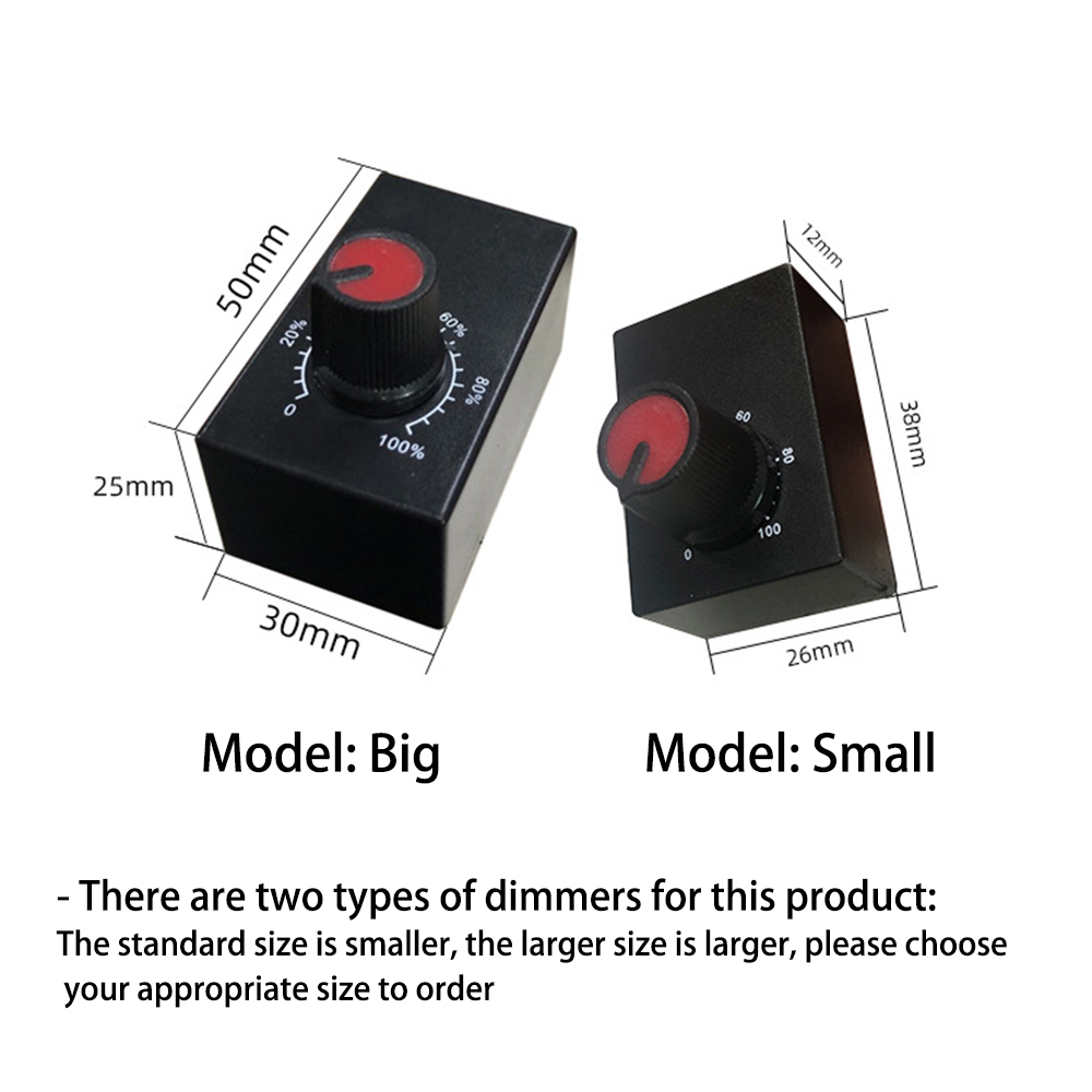 DIPPRUN DC 0/1-10V LED Dimmer Knob Controller Rotary Mini Switch PWM Dimming for Dimmable Interior Lighting Spotlight LED Driver
