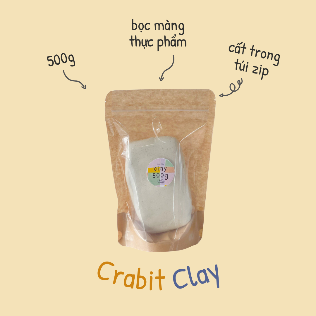 Box đất sét tự khô Crabit - Air Dry Clay Set
