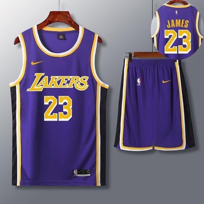 Blank LA Lakers Jerseys w/ Braiding - B1715-435441