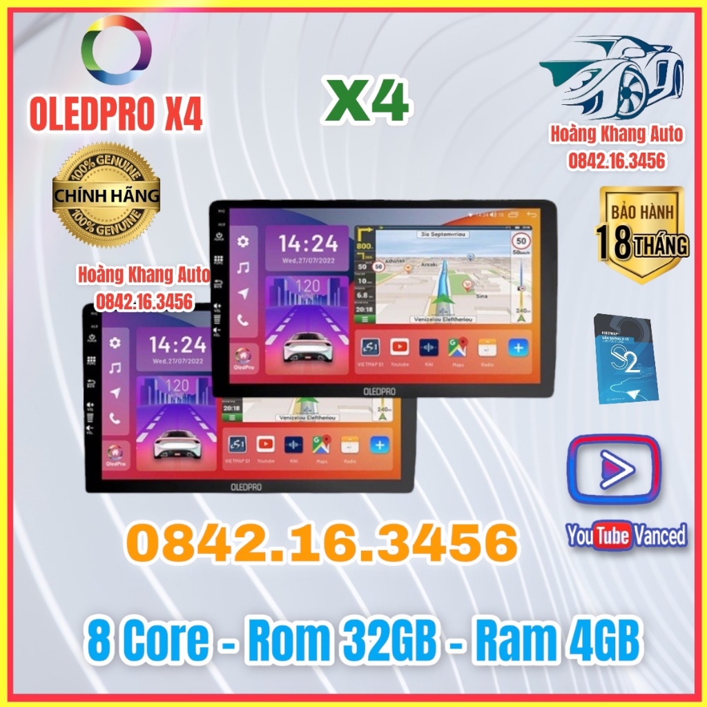 Màn hình OLEDPRO X4 Ram 4GB - Rom 32GB - 8 Core mẫu mới 2023   -