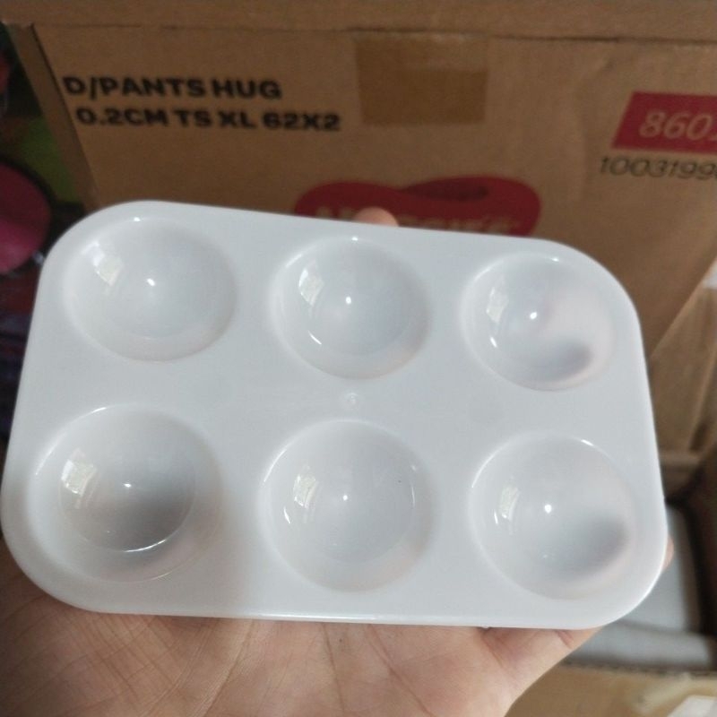 100 khay đựng màu. vỉ pha màu 6 ô