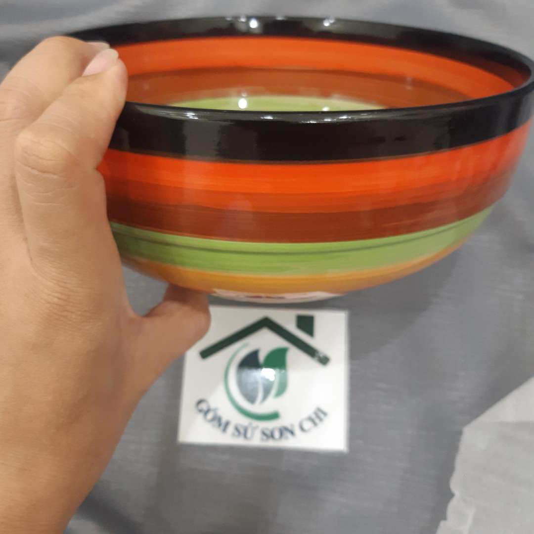 Tô gốm sứ cầu vòng ăn cơm, canh, soup (có 3 size)