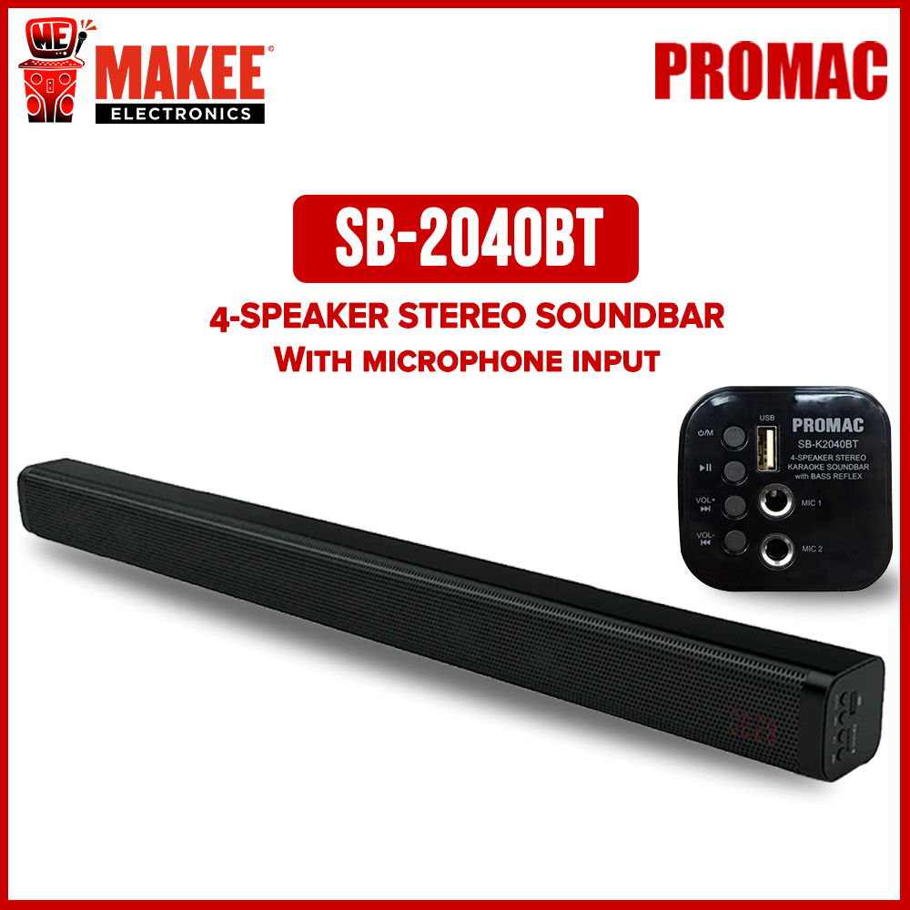 handling Orient Turbine PROMAC SB-K2040BT 4-Speaker Stereo Karaoke Sound bar with Bass Reflex and  Free wired microphone | Lazada PH