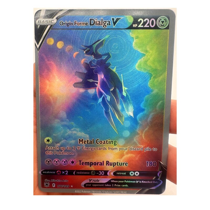 Pokemon English Rayquaza VMAX Charizard Glaceon Relief Effect Toys Hoies Hoy Collectibles Game Collection Anime Cards