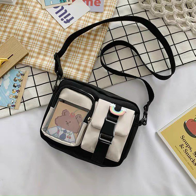 Túi đeo chéo thời trang nữ - Hộp phối