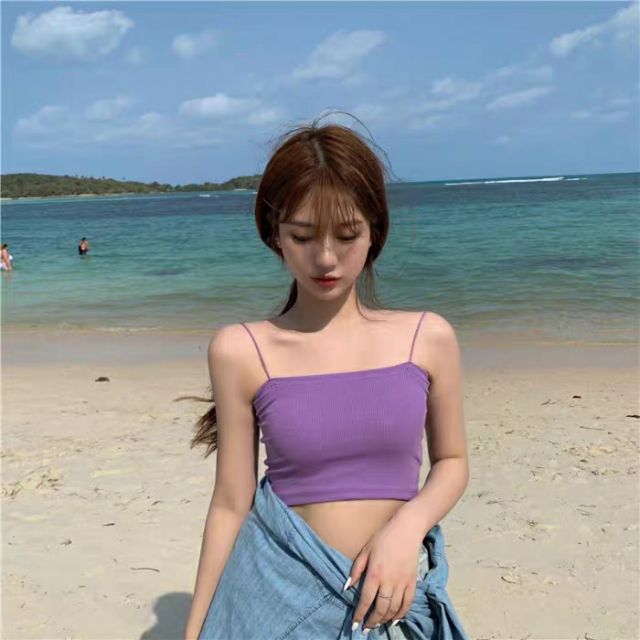 Áo 2 dây bún thun gân