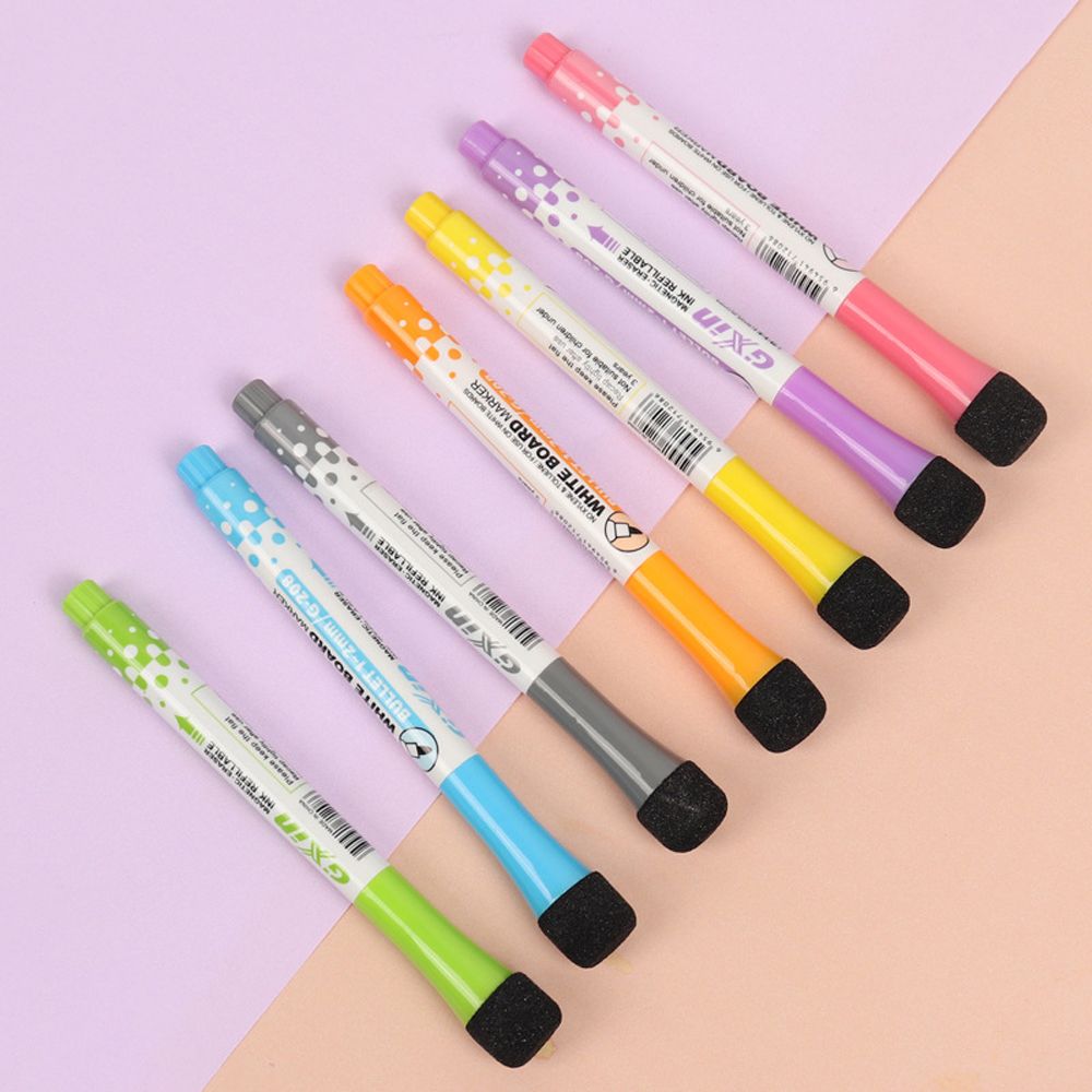 1PC 8 Colors Eraser Cap Board Markers Magnetic Safe ink Whiteboard Pens Graffiti Pen Children's Drawing Pen Markers. 