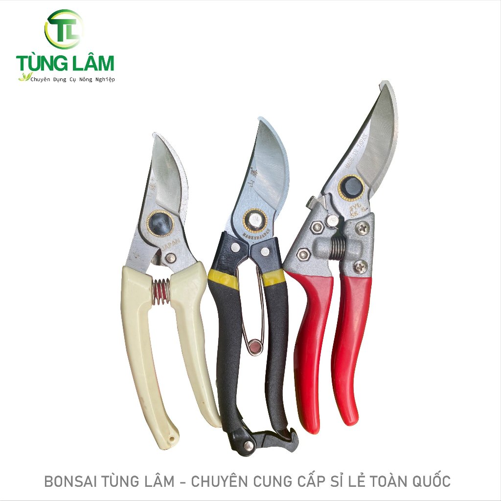 [FREESHIP] Combo 3 Món Dụng Cụ Làm Vườn Cây Cảnh Bonsai (Kéo Cắt Cành  Tay Nhựa , Kéo Cắt Cành Tay Nỉ Và Kéo Cắt Cành Tay Đỏ )