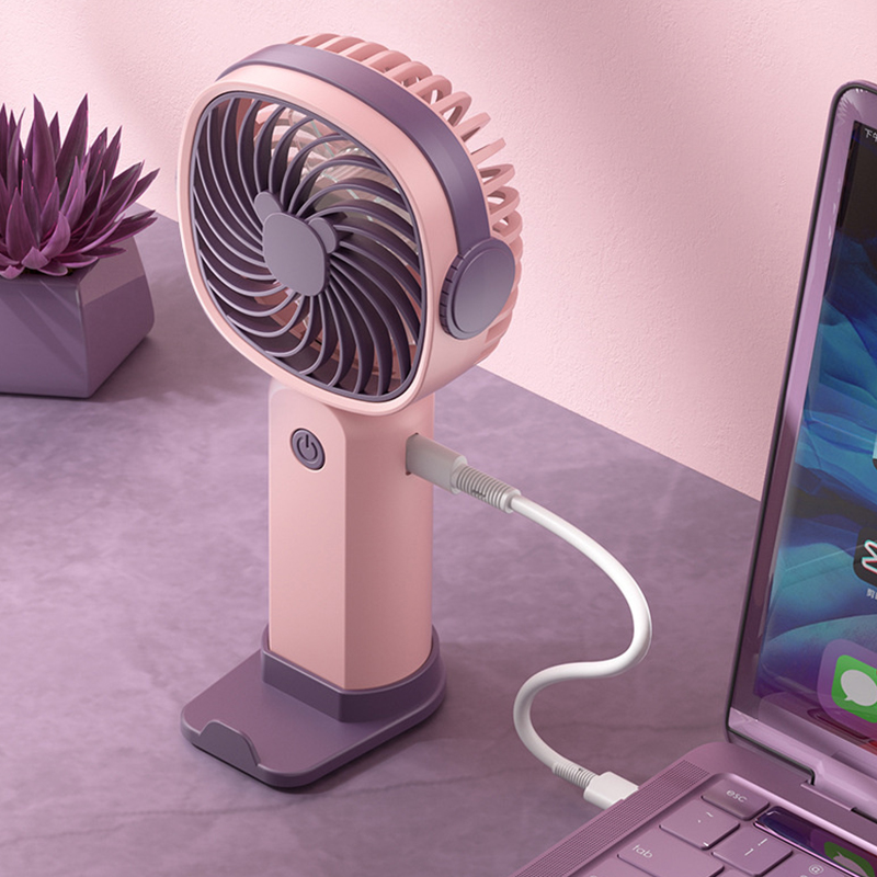 【Best value】 Portable USB Charging Mini Cooling Fans With Phone Holder ...