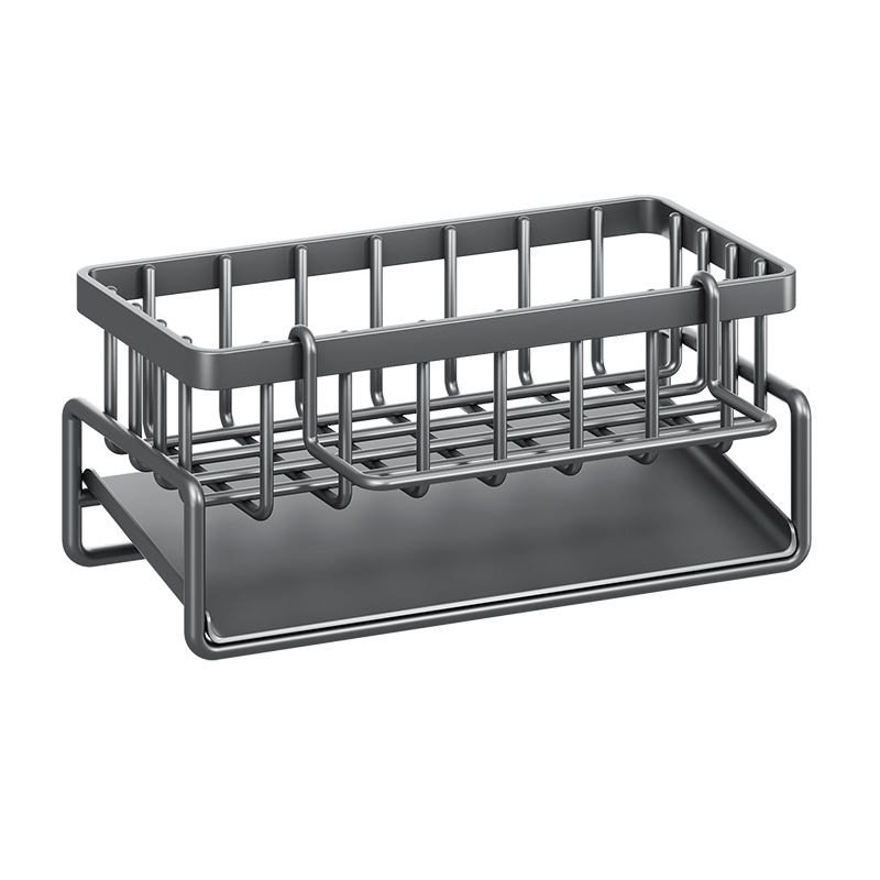 NFA Dish towel rack Kitchen storage rack household sink drain basket countertop multi-functional sponge detergent storage device