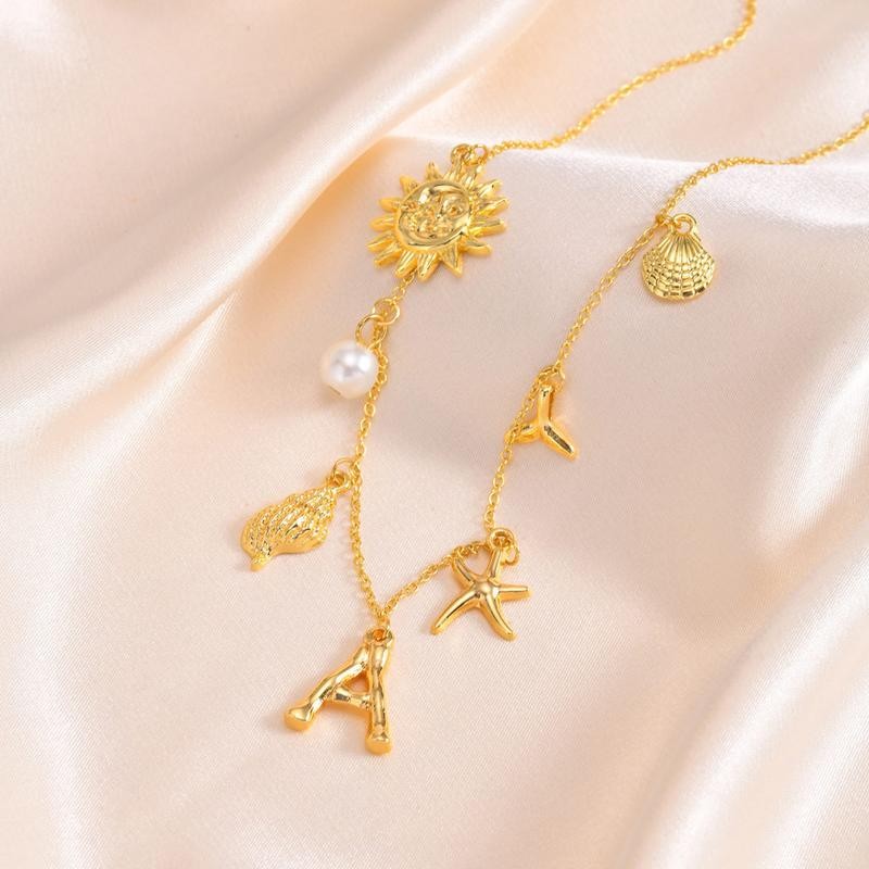 Elegant%20Fashion%20Gold%20Initial%20Charm%20Necklace%20for%20Women%20Shell%20Letter%20Necklaces%20Charms%20Pendant%20Boho%20Summer%20Seashell%20Beach%20Starfish%20Surfer%20Letter%20Necklace%20Luck%20Initial%20Pendant%20-%20Image%208