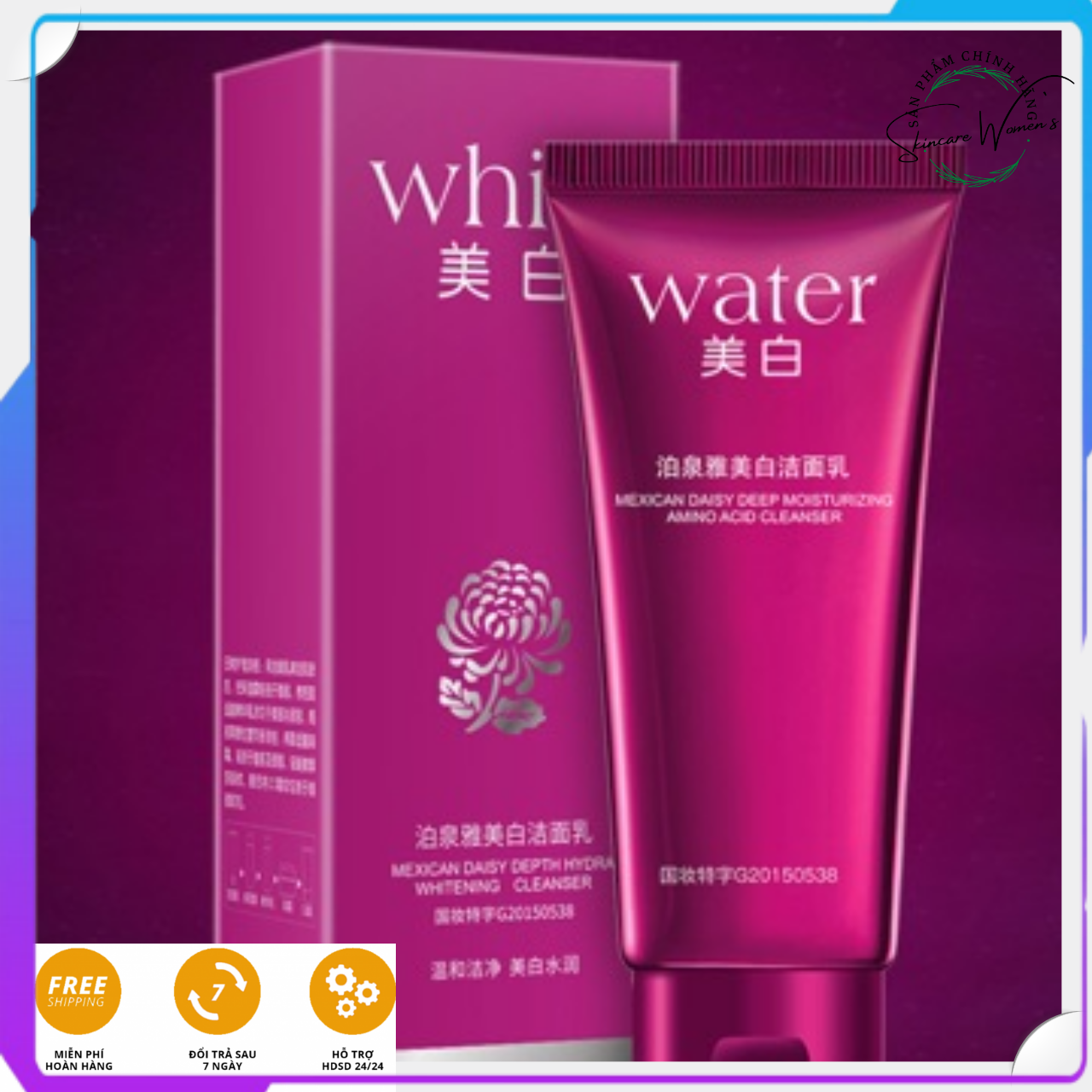 Sữa rửa mặt kiềm dầu - sáng da - BIOAQUA