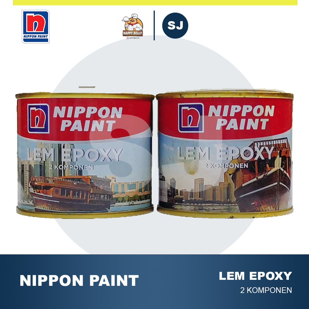 Nippon Paint Lem EPOXY 2 Komponen / Base + Hardener 350 Gr | Lazada ...