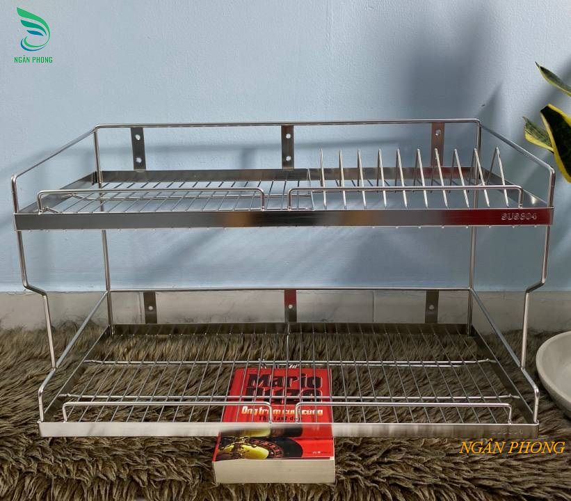 KỆ TREO TƯỜNG ĐA NĂNG CHÉN DĨA INOX 304