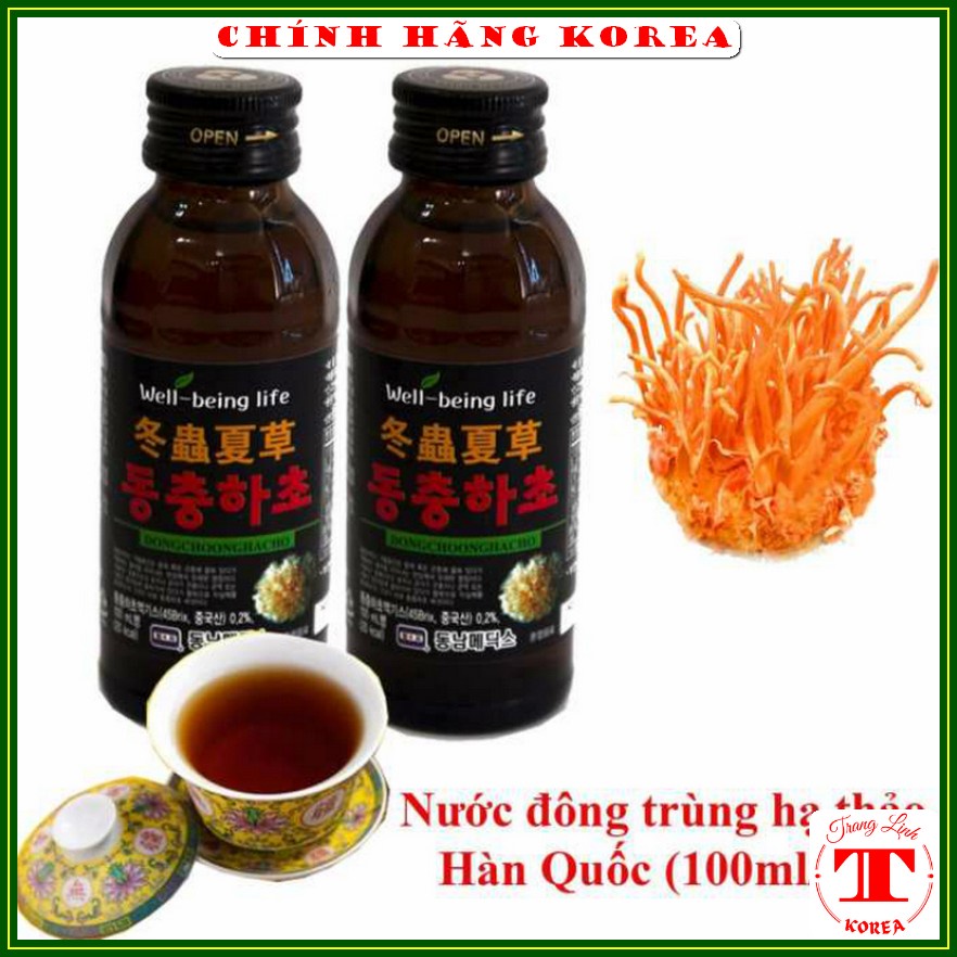 [HCM - Hộp 10 chai] Nước đông trùng hạ thảo Hàn Quốc