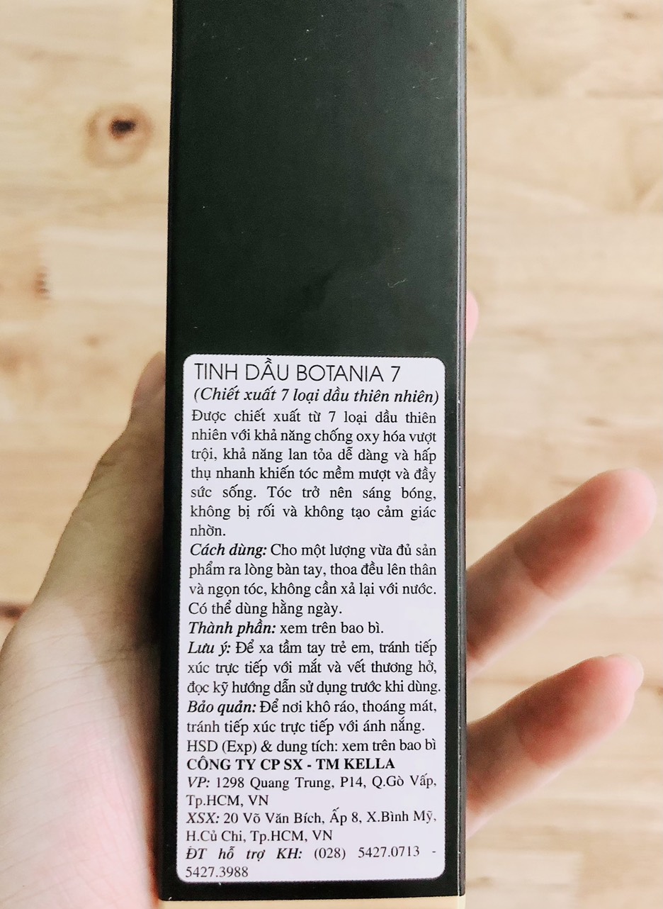 Tinh Dầu Kassi Botania 50ml Dưỡng Tóc Siêu Bóng Mượt 50ML