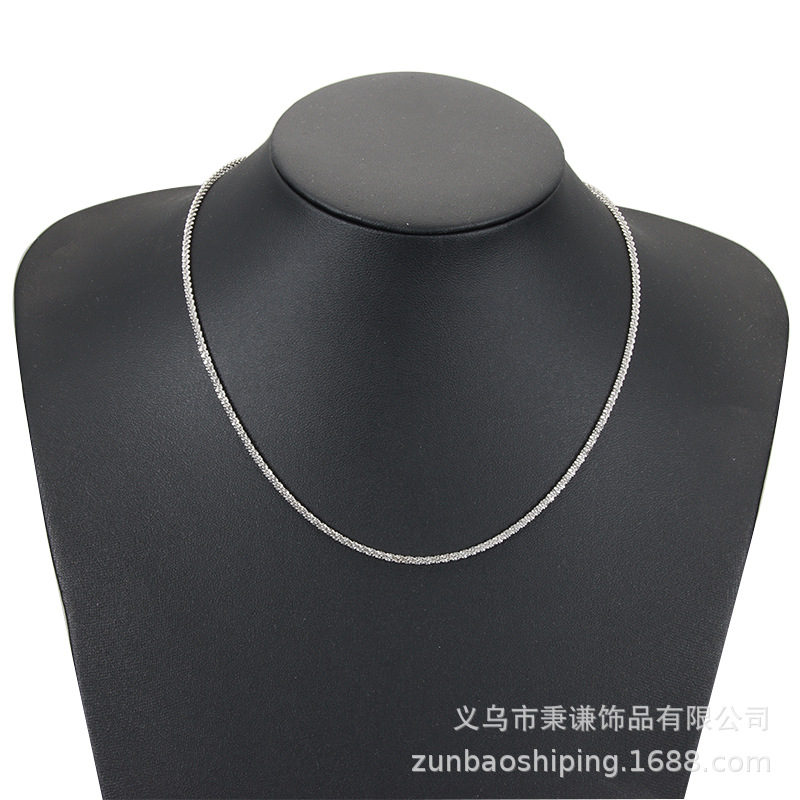 Califlower Rope Chain 【Cheap】Women's Sparkling Super Shiny Titanium Steel Clavicle Chain Wool ...