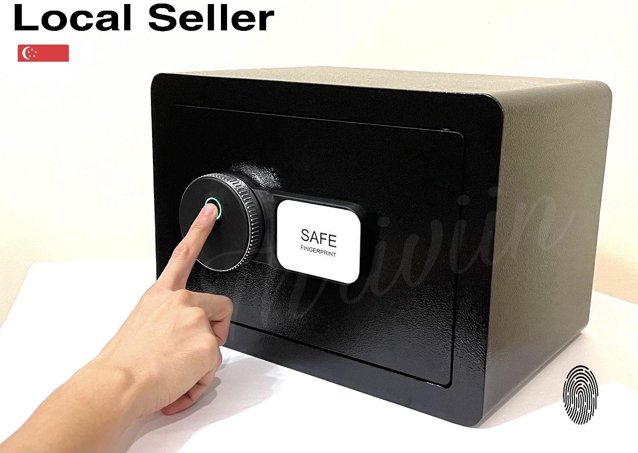 New A4 Fingerprint Security Safe Box Double Layer Easy Set Up Lazada Singapore