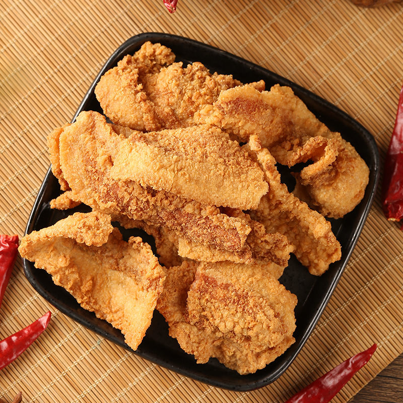 Lard residue crispy snacks, dried pork cooked dried dried meat, pork