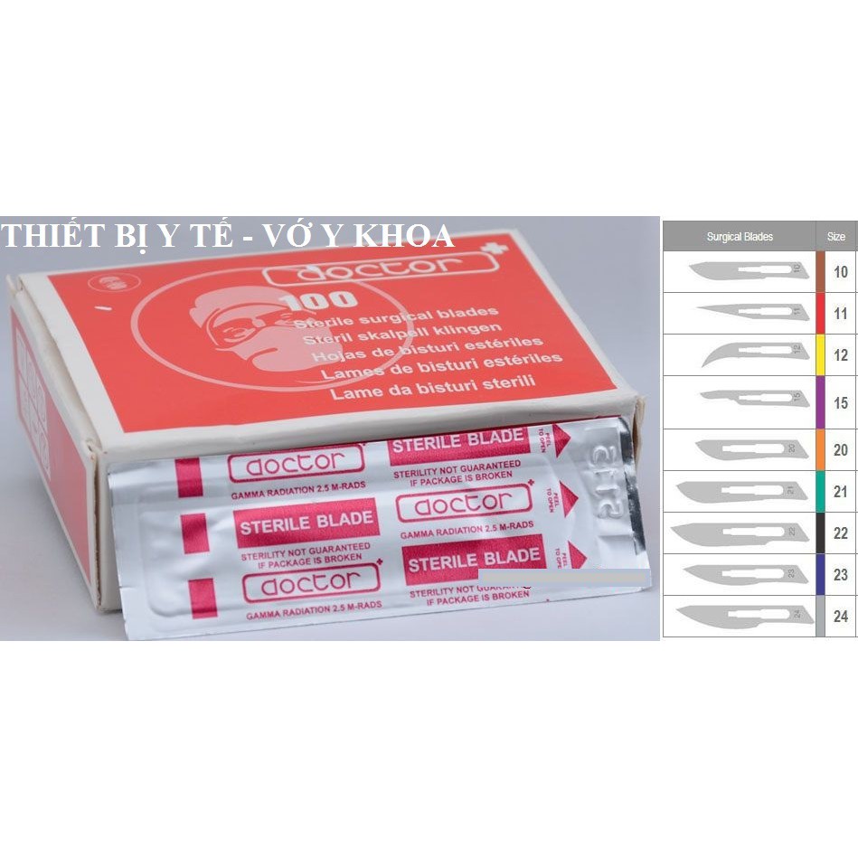 Lưỡi dao mổ Doctor số 10 - 23 (Hộp 100 cái)