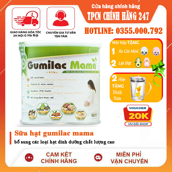 Sữa Hạt Gumilac Mama 650g Chính Hãng