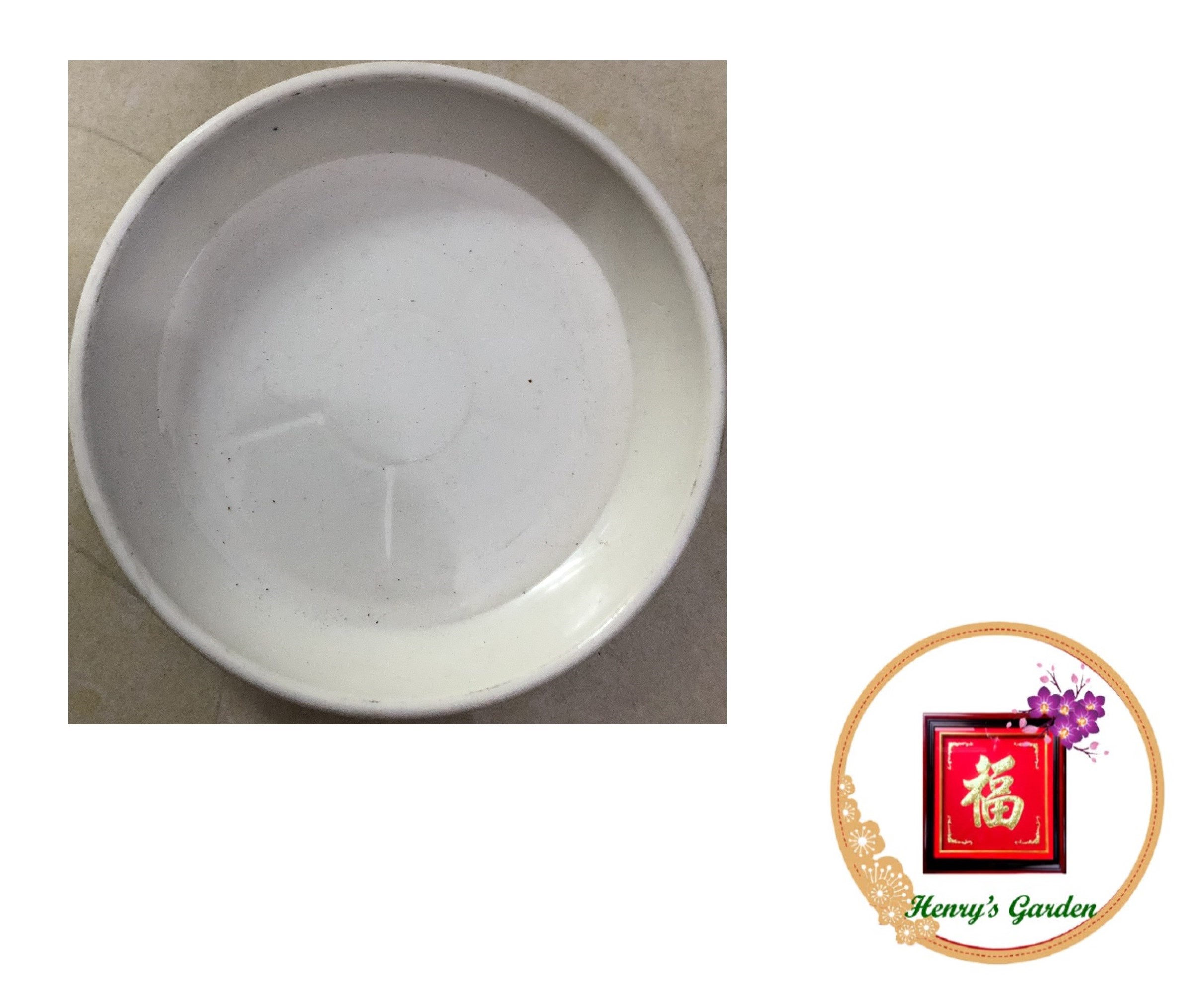Đĩa lót chậu tròn - Phi 15cm - #040D#