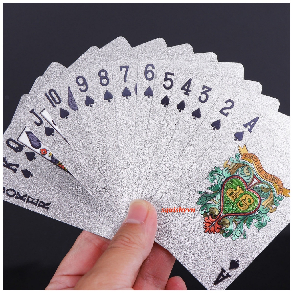 Bộ bài 100 đô mạ bạc - mạ vàng giải trí