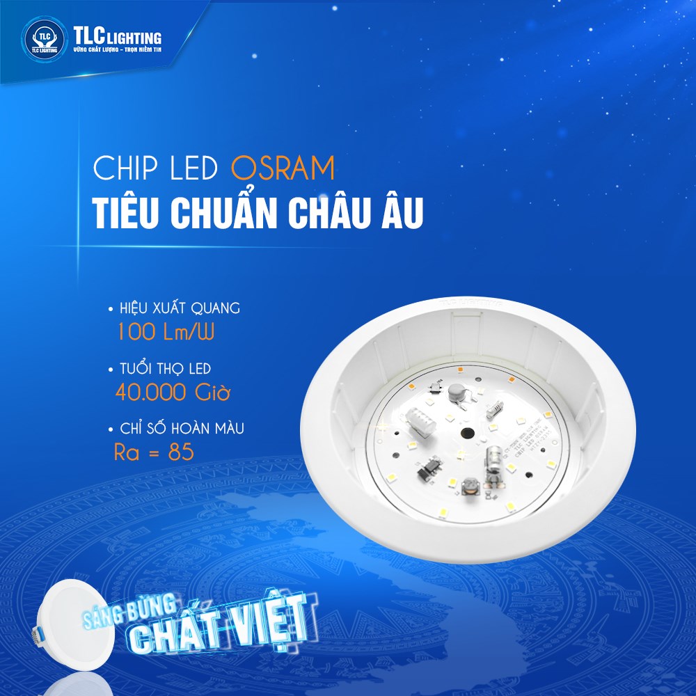 Đèn Led Âm Trần led downlight 3 chế độ màu 7w, 9w Cao cấp