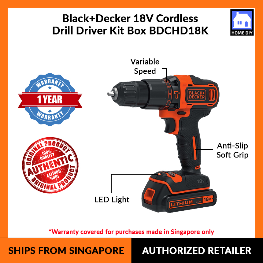 Black \u0026 Decker Cordless Hammer Drill 