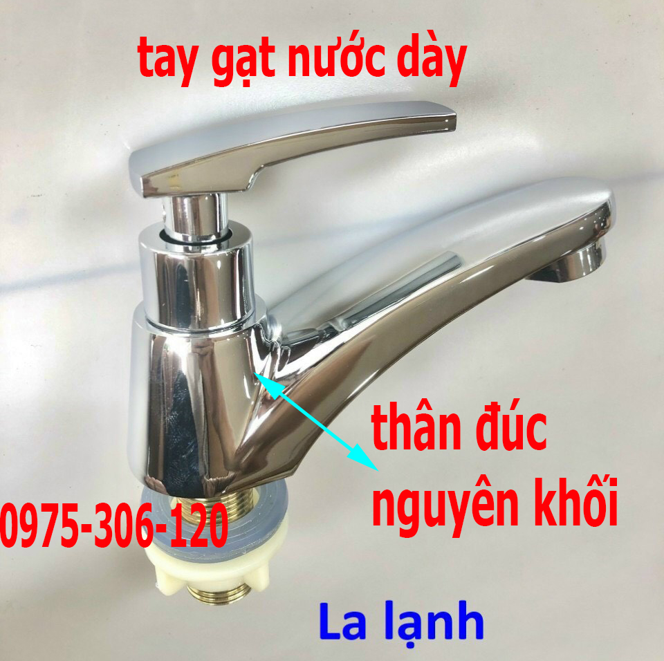 Vòi Rửa Mặt Lavabo Vòi Lavabo Lạnh Bóng N6003 vòi đồng thau mạ crome vòi nước mạnh Phương Nam Phát vòi lavabo
