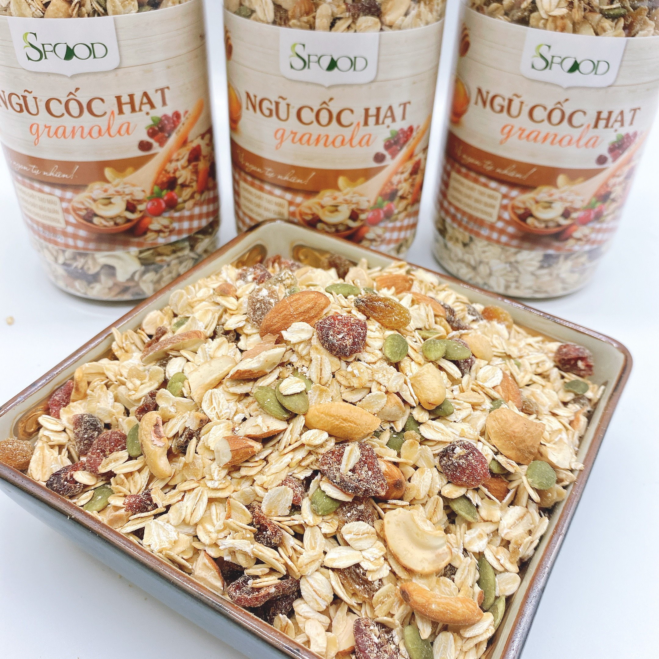 Granola siêu hạt Sfood, ngũ cốc granola