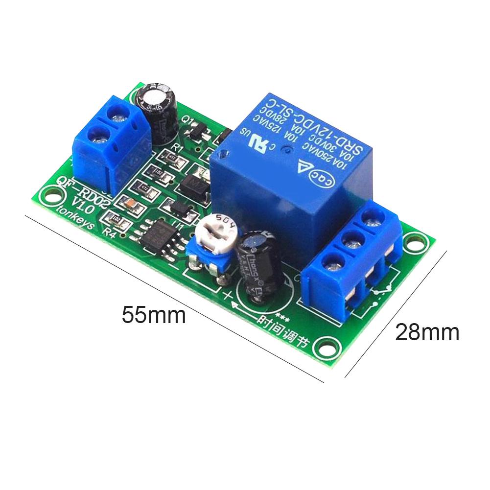 Relay Delay Turn On Off Delay Switch Module Time Adjustable Timer Relay Control Switch Board 12V
