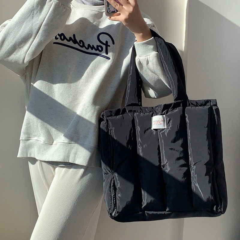 C&K New lightweight bag Soft and comfortable tote bag Collapsible high-capacity pack Shoulder computer bag