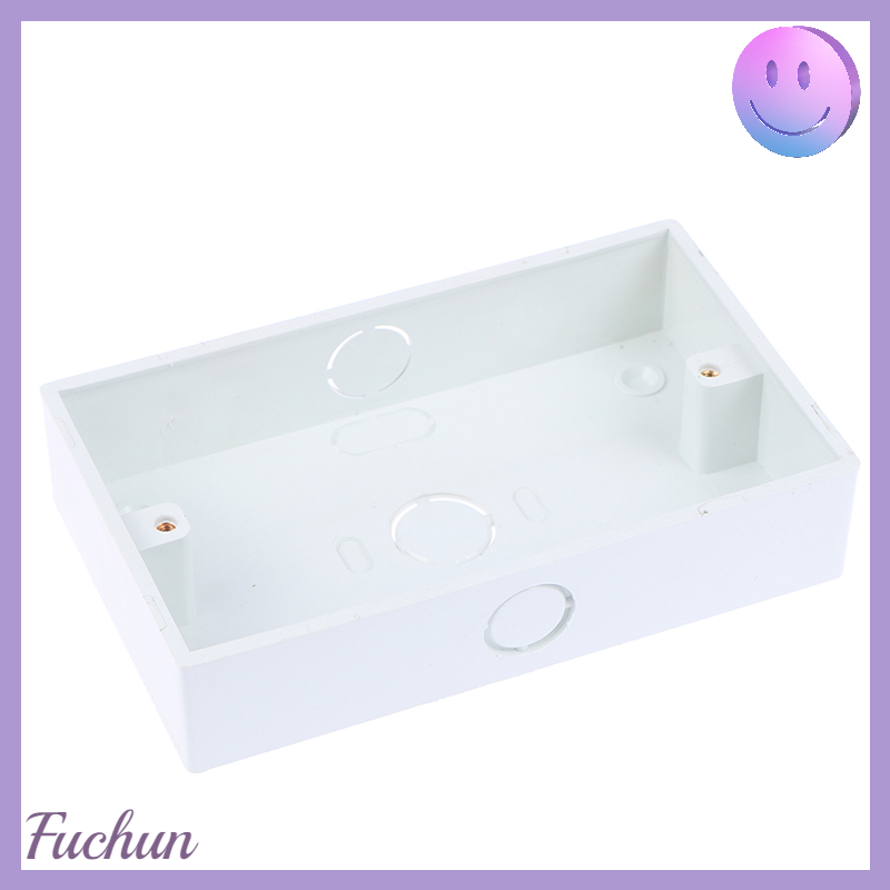 [fuchun] 1PCS 146*86mm Wall Switch Plastic Wall Socket Cassette Outer Wall Junction Box