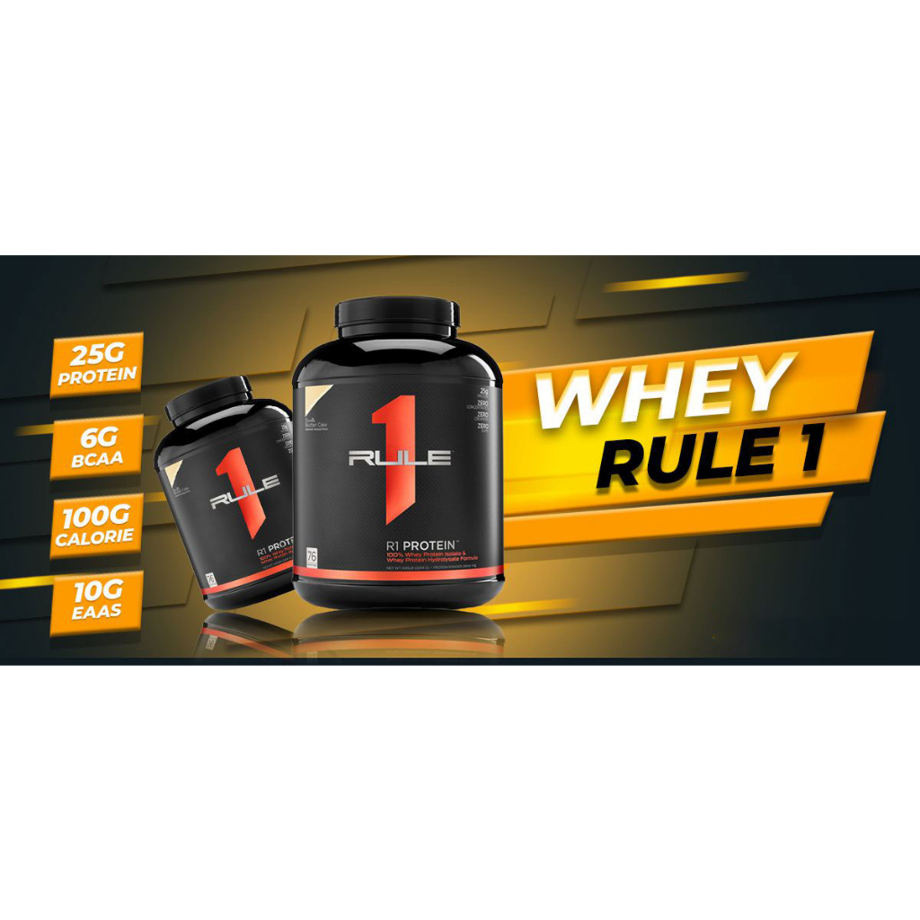 Sữa Tăng Cơ Nhanh Whey Protein Rule 1 - Chính Hãng Mỹ (5lbs)