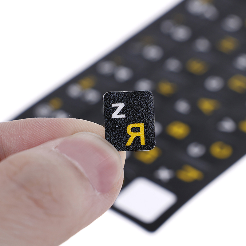 [North Bring] Russian standard keyboard layout sticker letters on replacement