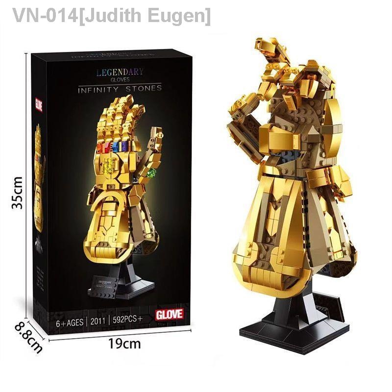 ❆◄■ Compatible with LEGO Marvel Avengers 4 Thanos Infinity Gem Glove 76191 Assembled Building Blocks Boys Educational Toy