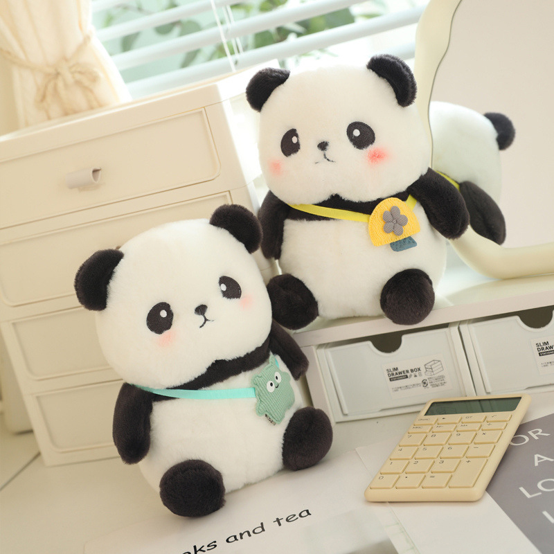 Cute Panda Plush Toy Keychain Cartoon Bag Pendant Bag Accessories Key Ornament BANGCHEN. 